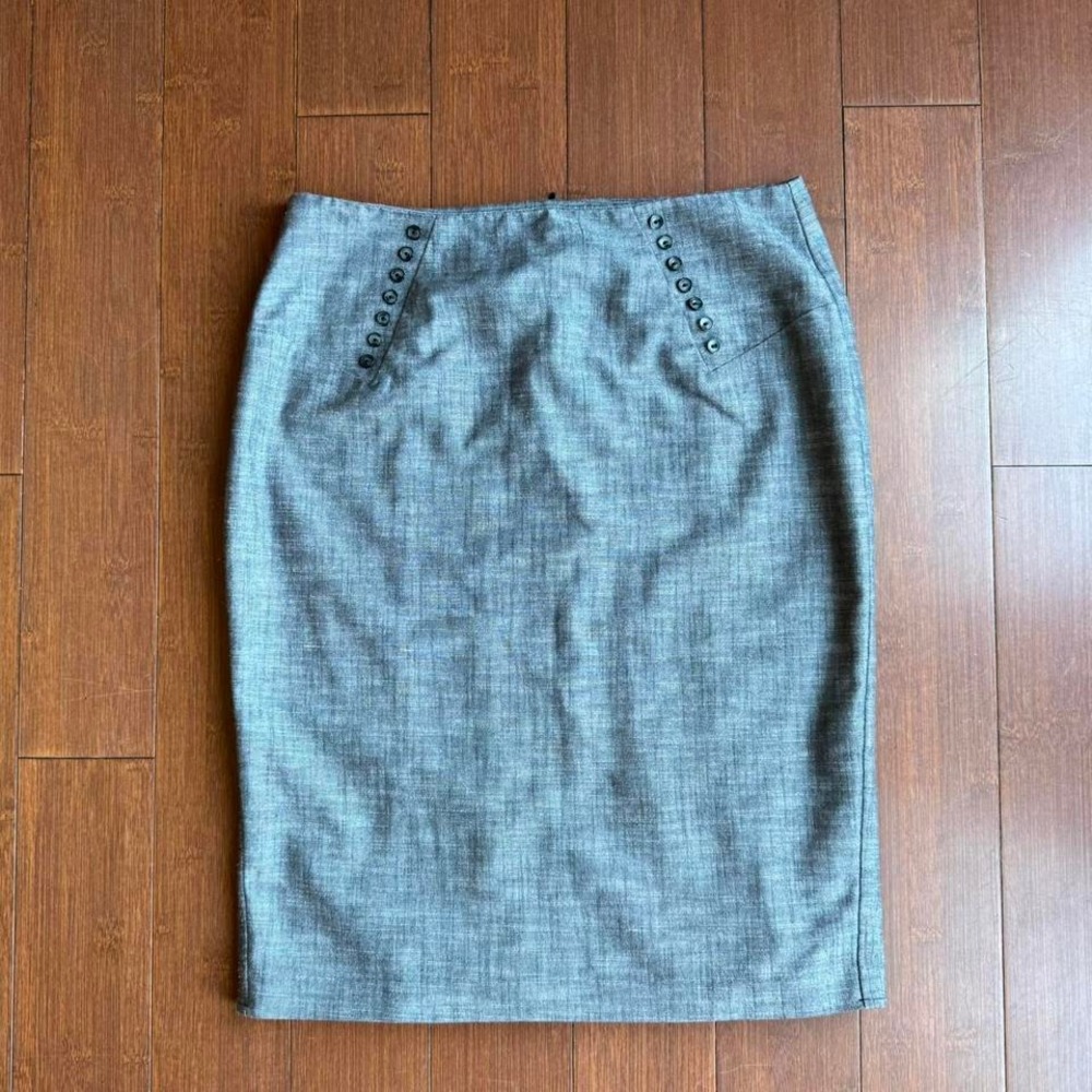 Gray BCX‎ Midi Pencil Skirt